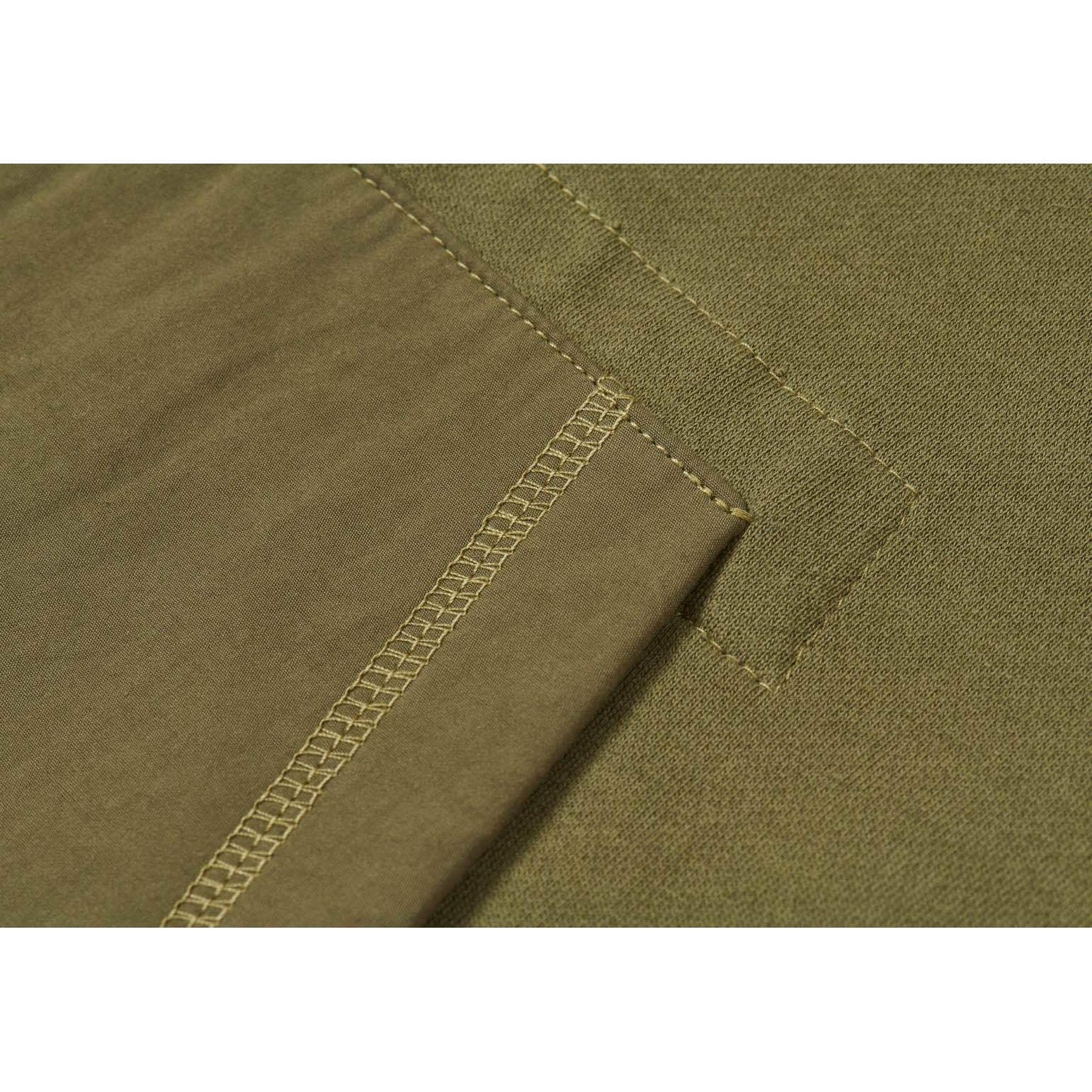 Худи PALACE FW22 14 Zip Cotton Panel Hood Olive Logo - изображение 4