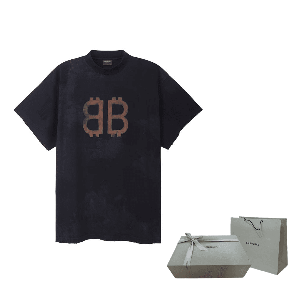 Футболка Balenciaga FW23 Black T-Shirt — фото 5