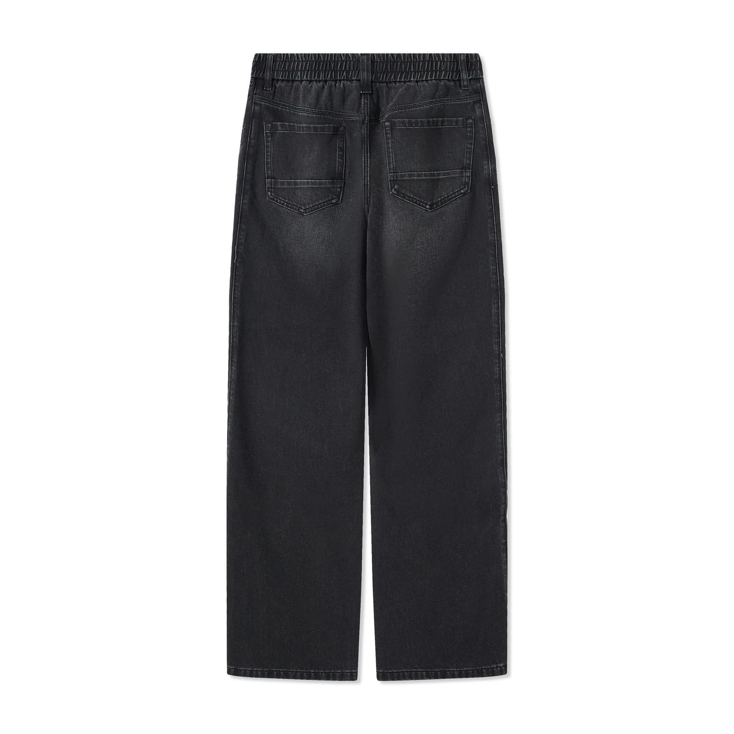 Штаны Cabbeen Charcoal Black (Loose Fit Versatile) Мужские Джинсы - изображение 2