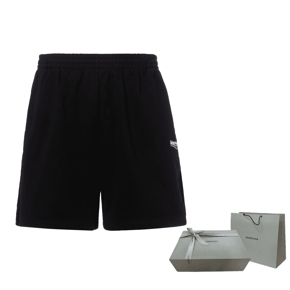 Шорты Balenciaga Classic Logo Shorts Black - изображение 10