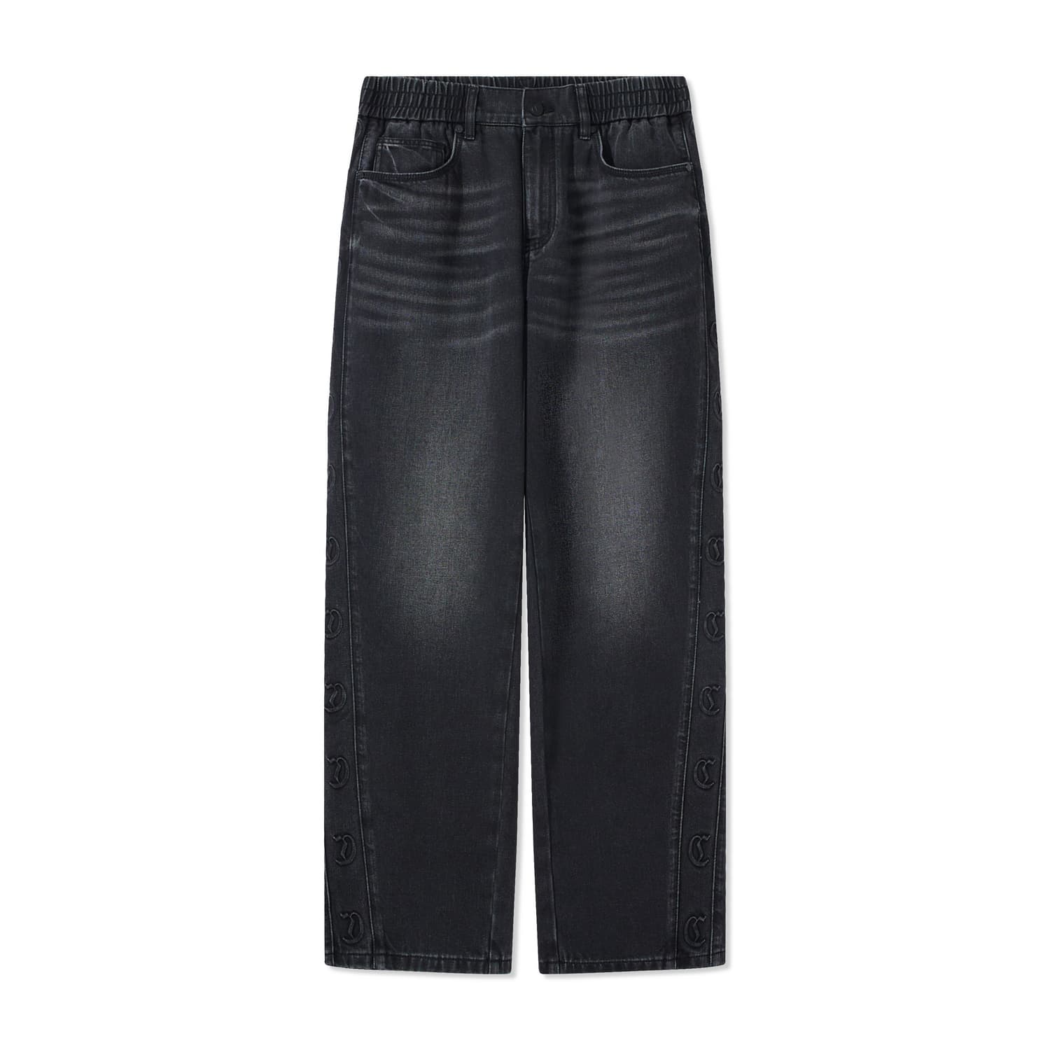 Штаны Cabbeen Charcoal Black (Loose Fit Versatile) Мужские Джинсы - изображение 1