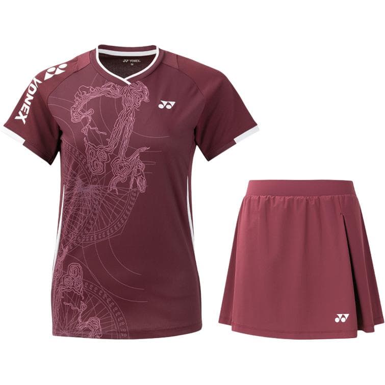 YONEX Комплекты одежды (Темно-коричневый топ + Темно-умбровый низ) Женские Повседневные костюмы - изображение 1