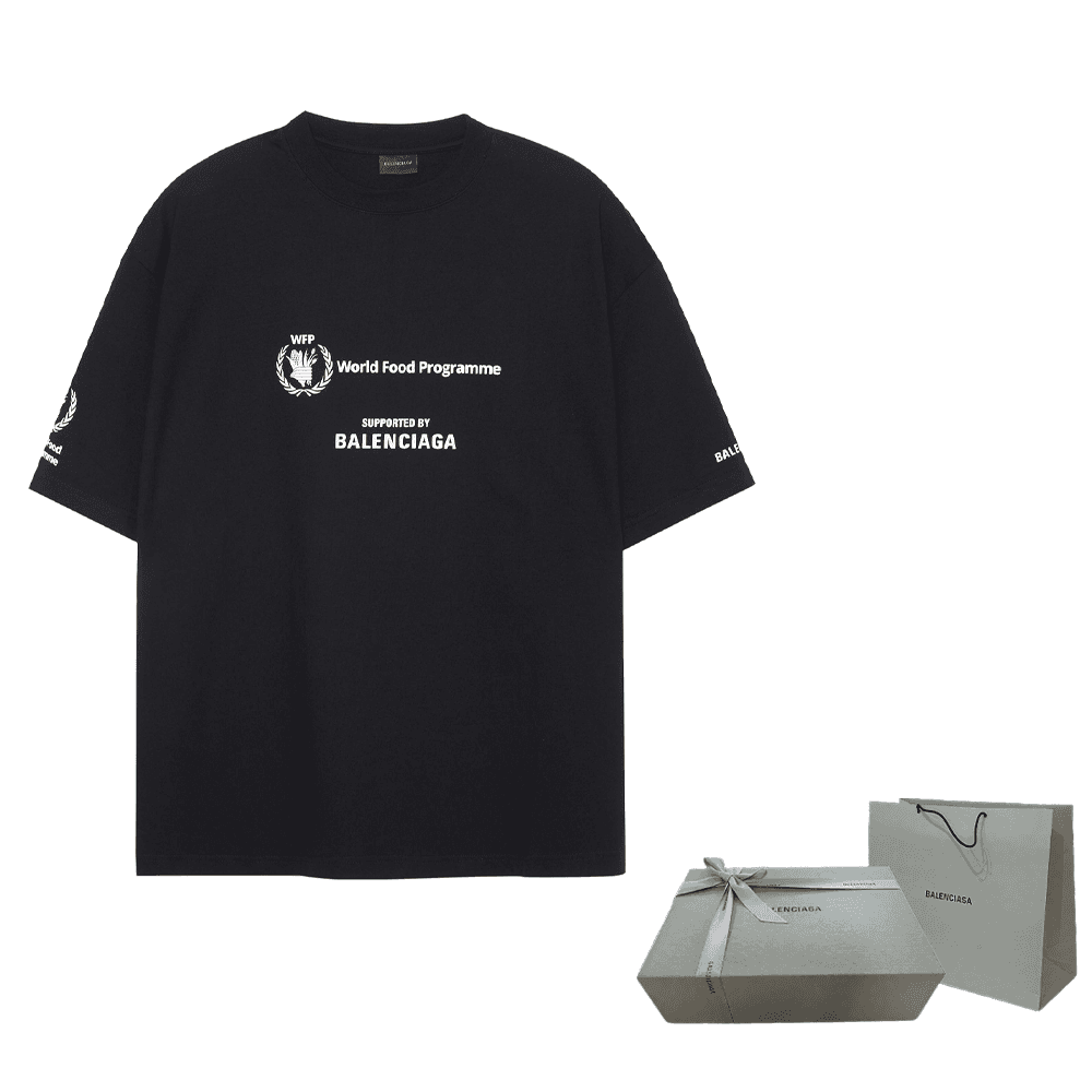 Футболка Balenciaga x WFP FW22 Logo T-Shirt Black - изображение 5