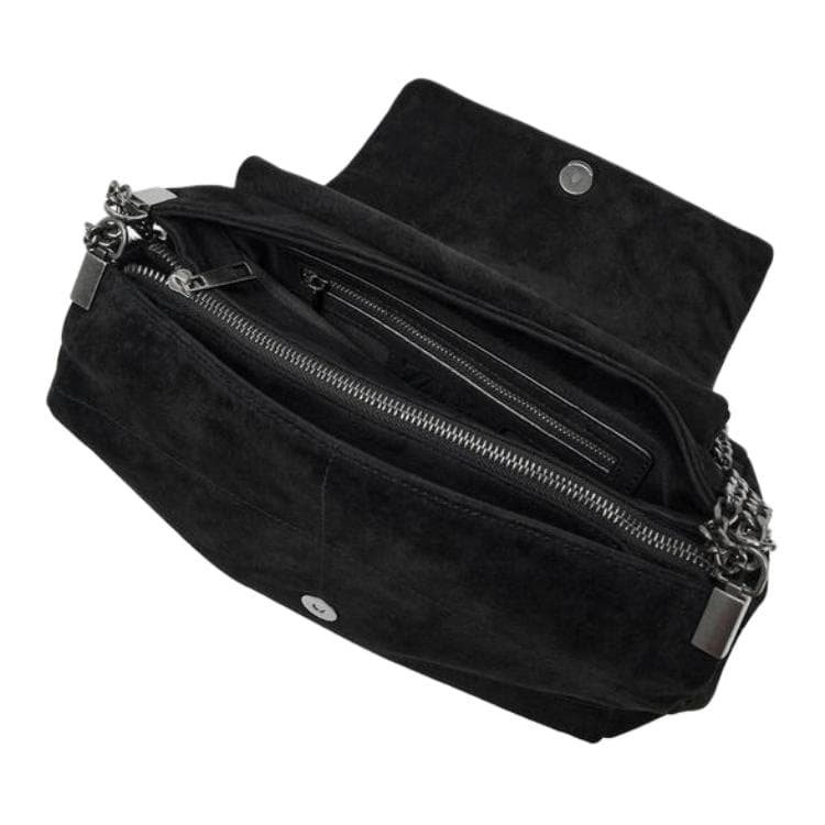 Мини-сумка ZARA Leather Shoulder Bag Black - изображение 5