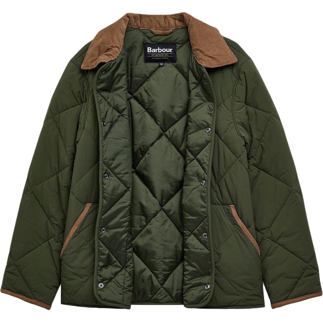 Куртка Barbour Оливково-зеленый Мужские Куртки - изображение 3
