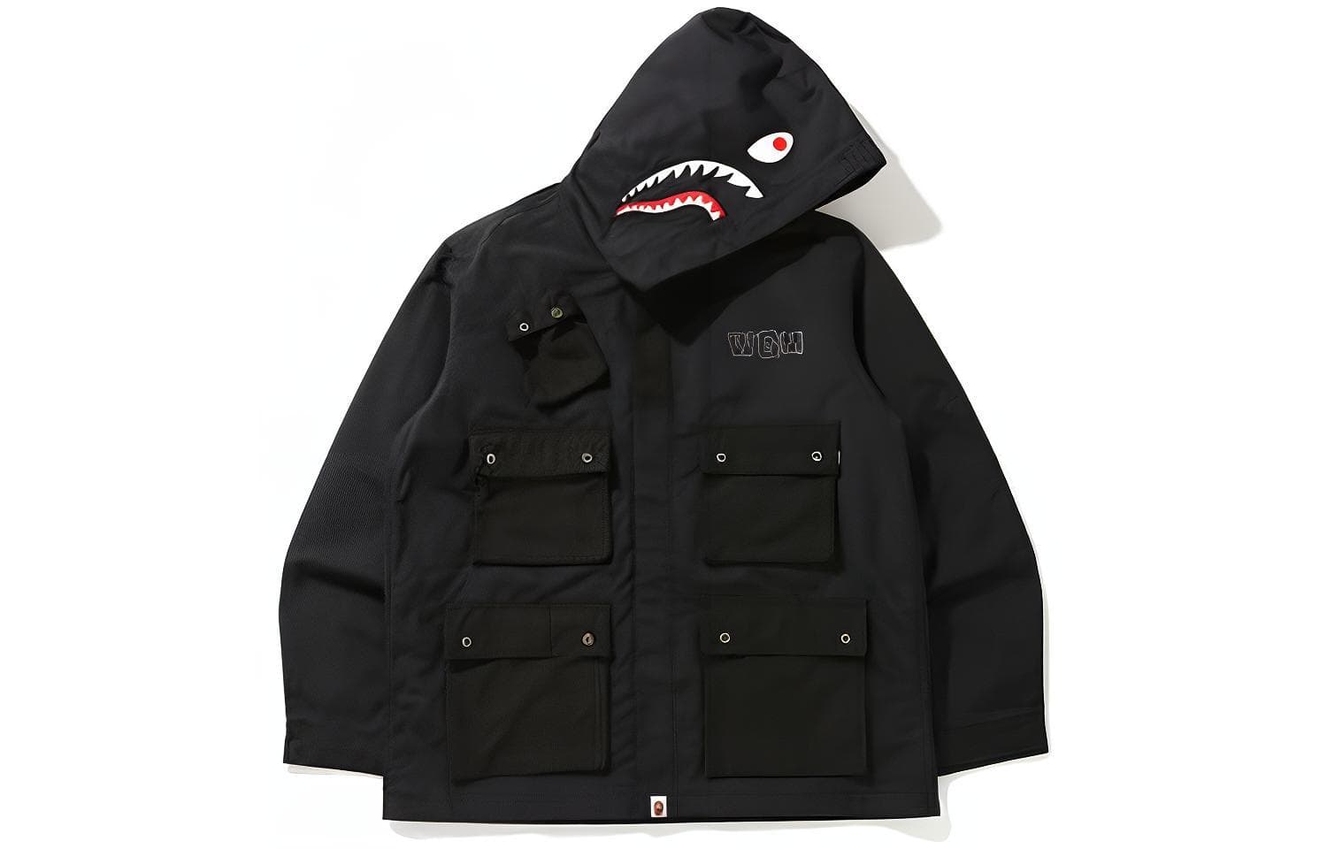 Куртка A BATHING APE FW22 Shark Print Hooded Jacket - изображение 1