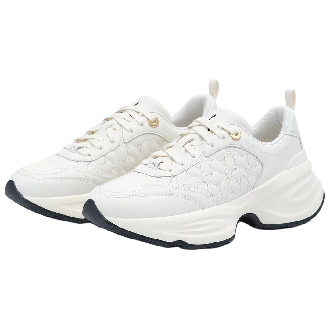 Кроссовки LI-NING 1990 Простые и удобные износостойкие повседневные кроссовки Лоу-топы для женщин Экрю - изображение 2