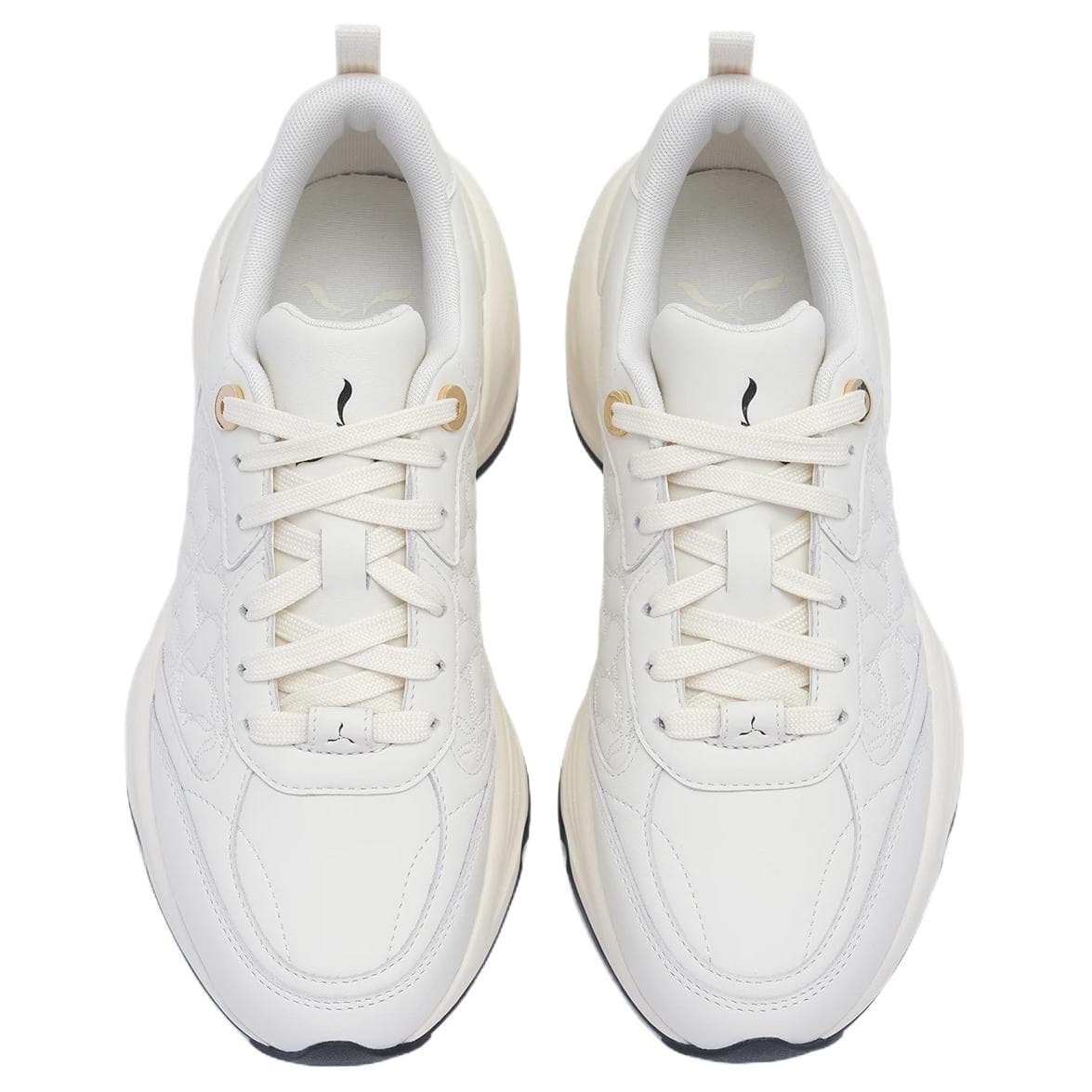 Кроссовки LI-NING 1990 Простые и удобные износостойкие повседневные кроссовки Лоу-топы для женщин Экрю - изображение 3
