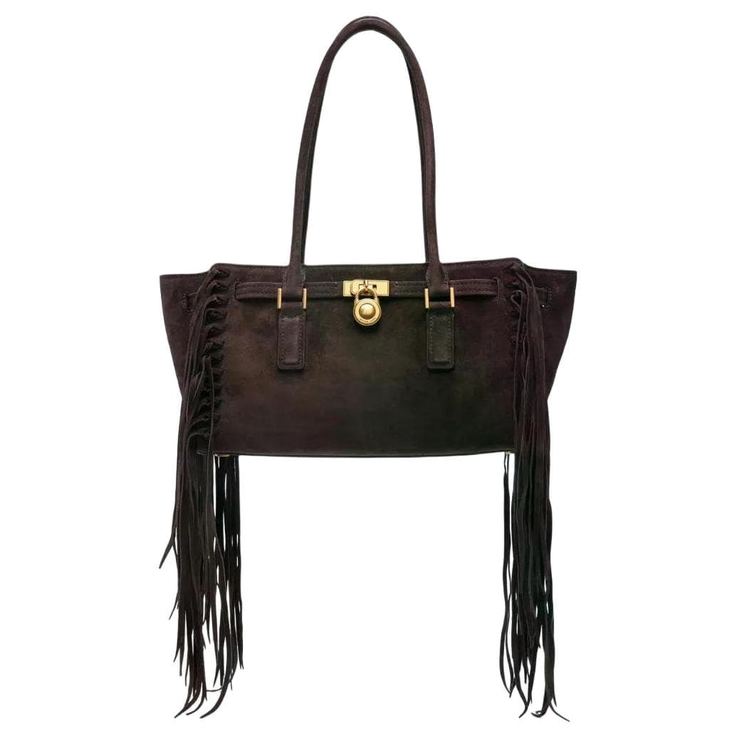 Мини-сумка MICHAEL KORS Hamilton ПУ (полиуретан) Сумка на плечо Маленький Женские Шоколад - изображение 1
