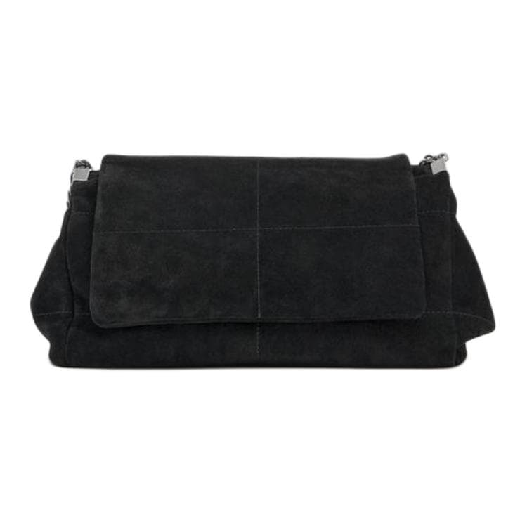 Мини-сумка ZARA Leather Shoulder Bag Black - изображение 1