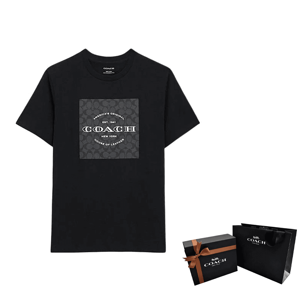Футболка COACH SS24 Letter Print Tee Black - изображение 7