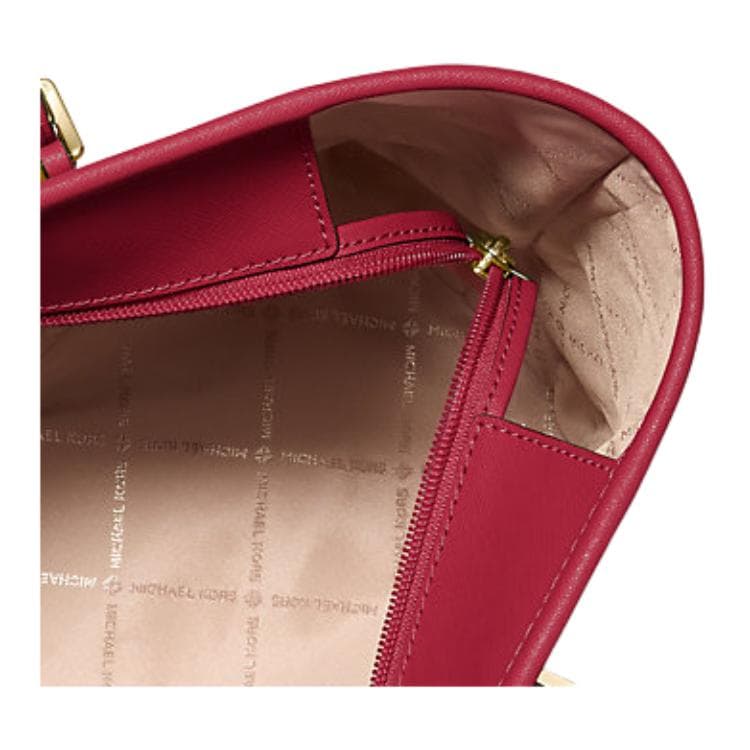 Мини-сумка MICHAEL KORS Jet Set Travel Кожа Плечевая Сумка Маленькая Женская Вишнево-Красная - изображение 4