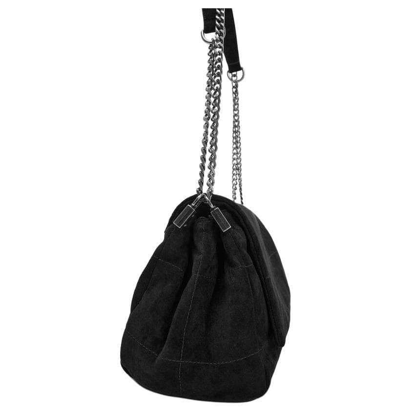 Мини-сумка ZARA Leather Shoulder Bag Black - изображение 3