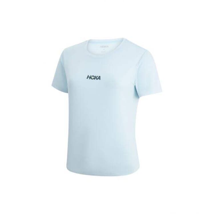 Футболка HOKA ONE ONE Морская волна Синие Женские T-рубашки - изображение 1