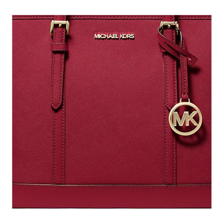 Мини-сумка MICHAEL KORS Jet Set Travel Кожа Плечевая Сумка Маленькая Женская Вишнево-Красная - изображение 3