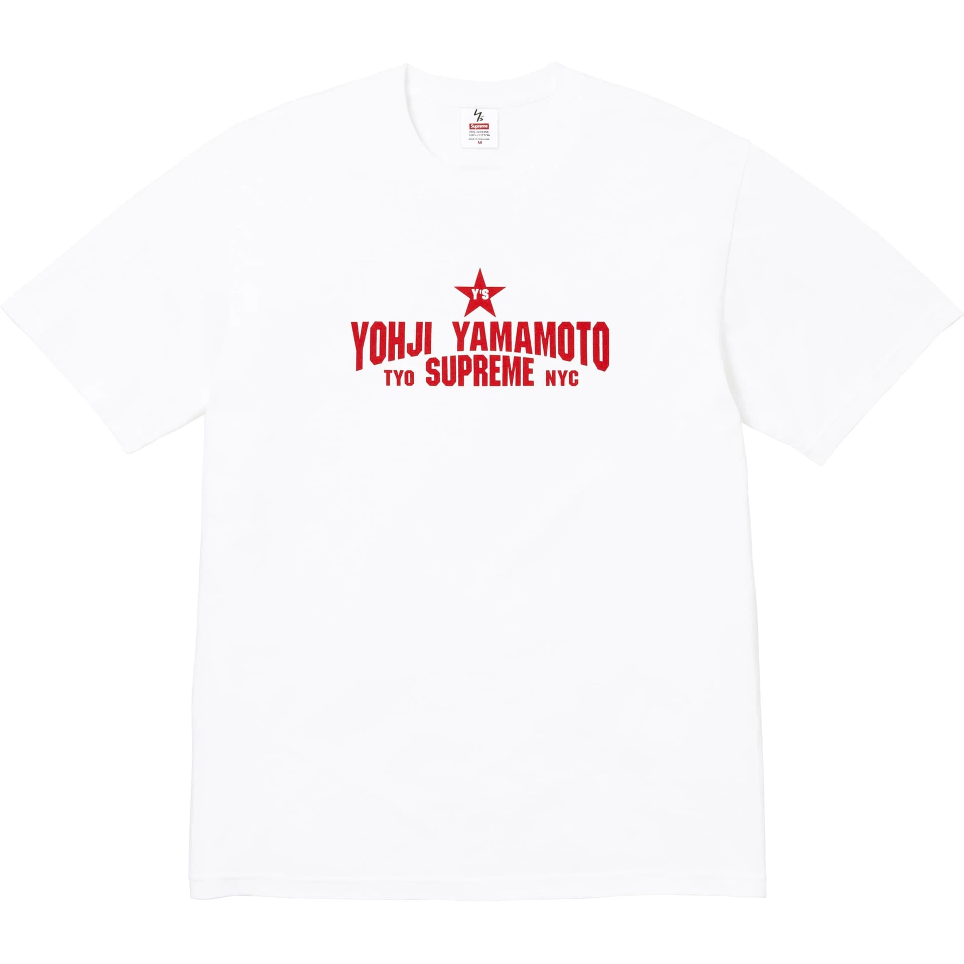 Футболка Supreme X Y's by Yohji Yamamoto FW25 WEEK3 Звезда Tee T Рубашка Унисекс - изображение 1