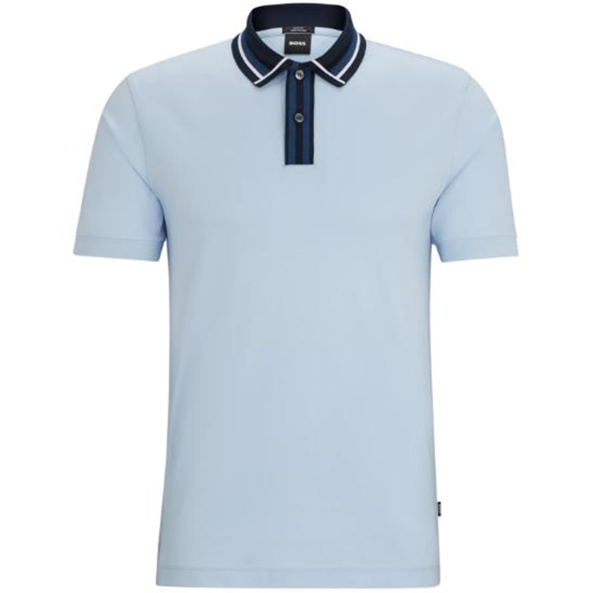 Поло HUGO BOSS Mercerised-Cotton Slim-Fit Polo Shirt - изображение 1