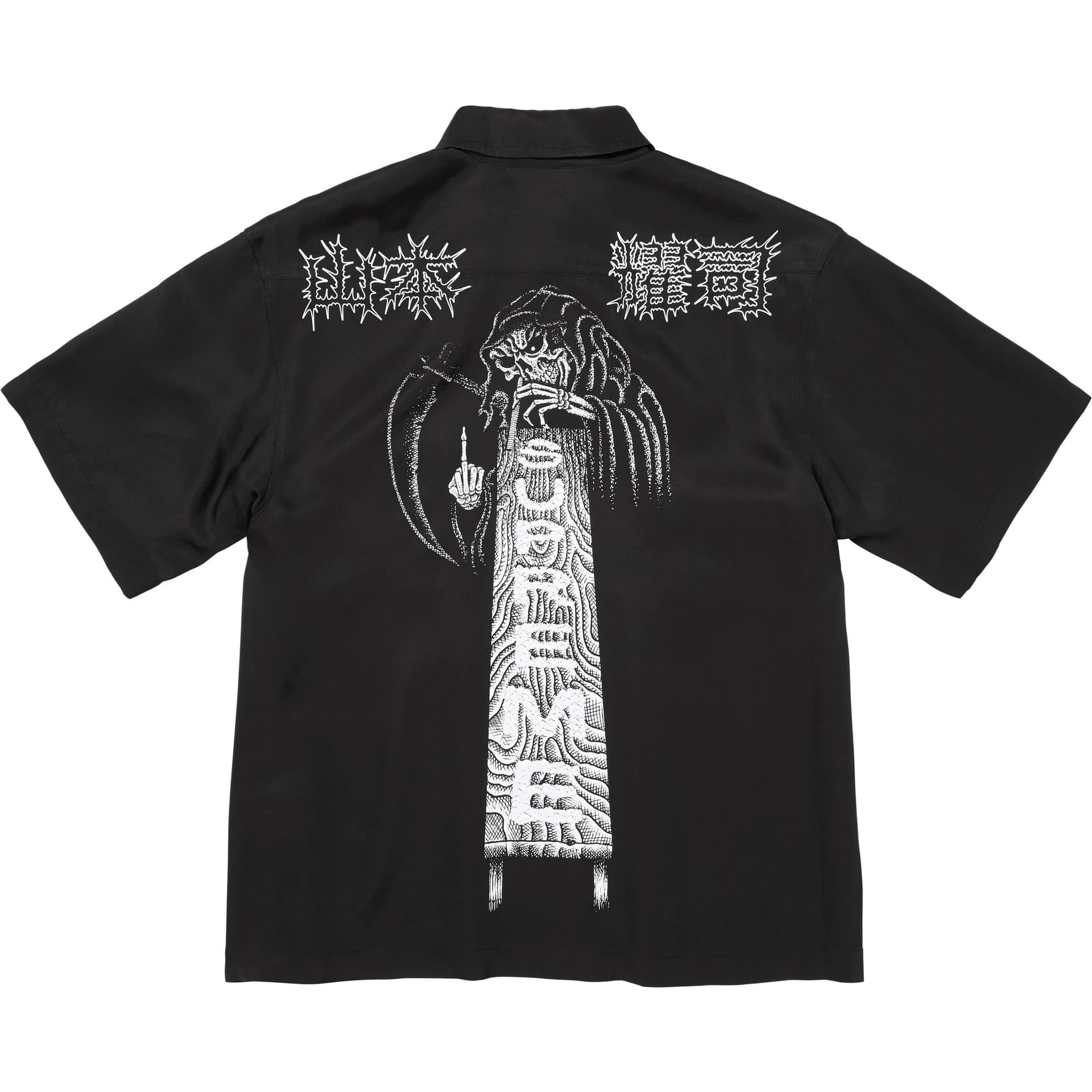 Рубашка Supreme X Y's by Yohji Yamamoto FW25 WEEK3 Шелковая рубашка с молнией H H Унисекс - изображение 1