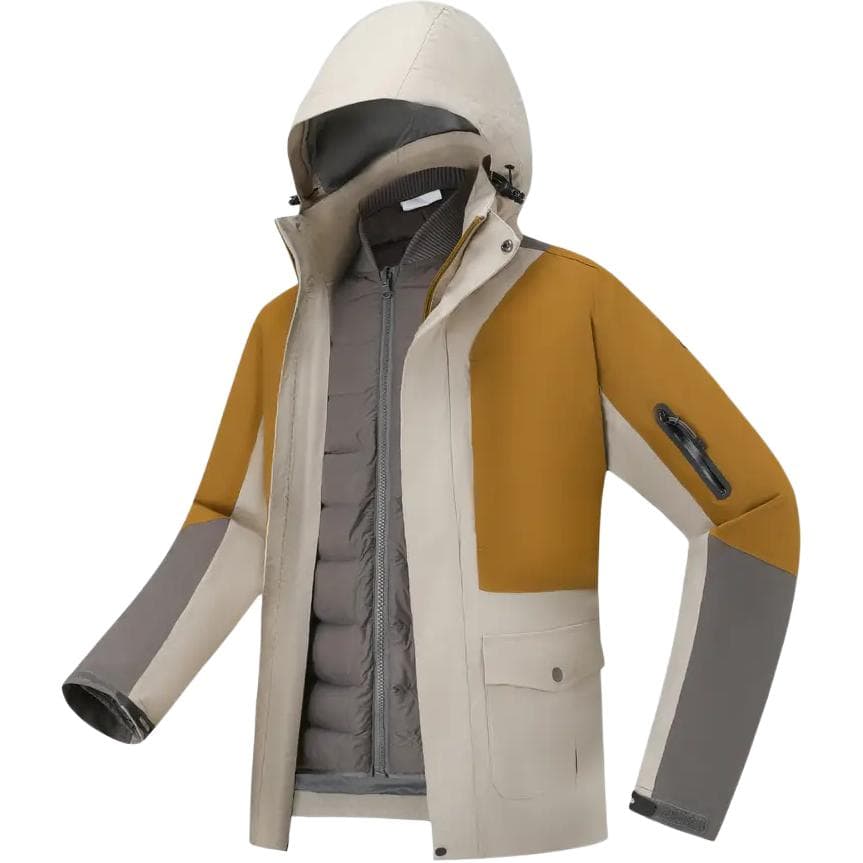 Демисезонная куртка DECATHLON TRAVEL 500 Поход Водонепроницаемый и Ветрозащитный для сохранения тепла Ветровка Мужская - изображение 3