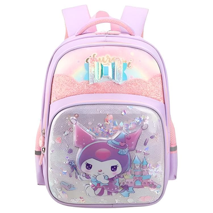 Sanrio Полиэстер Рюкзак Стандартный (Стандартный) Детский Фиолетовый Kuromi - изображение 1