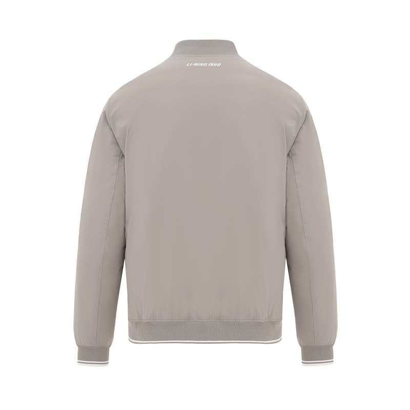 Зимняя куртка LI NING 1990 Golf Collection Короткий Пуховик Мужской Лунный серый - изображение 2