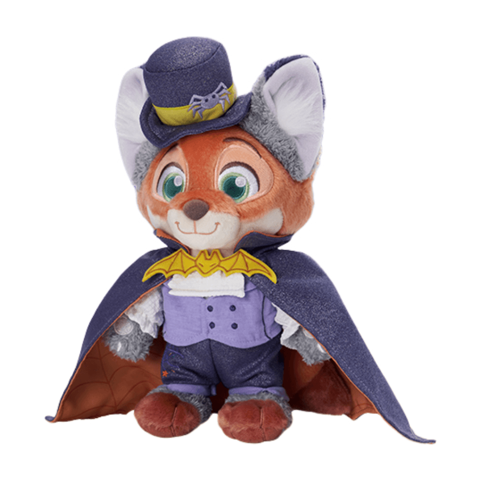 Мягкая игрушка Disney x DISNEYLAND 2025 Halloween Zootopia Collection Кукла Ник Милый Стиль Мягкая Игрушка 21,5 см Длина Тела - изображение 1