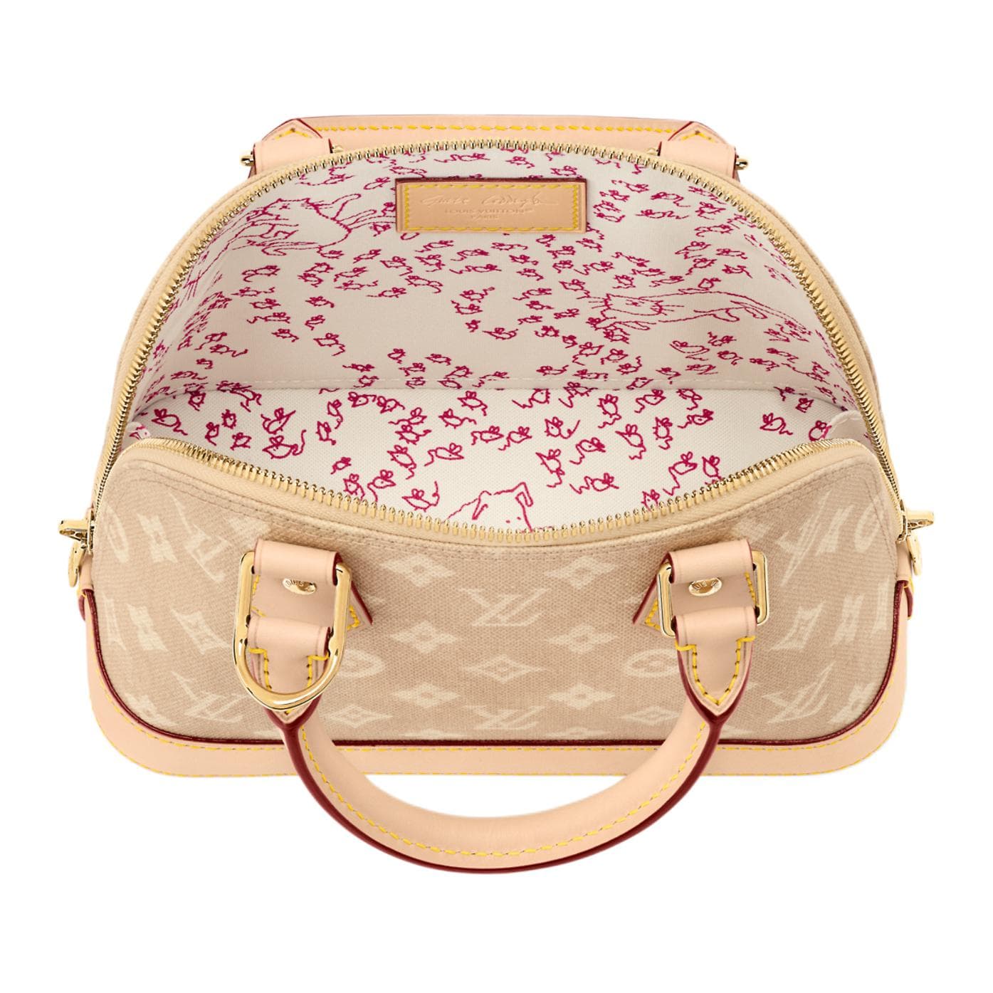 Сумка LOUIS VUITTON x Grace Coddington Alma BBCatogram Meowgram - изображение 4