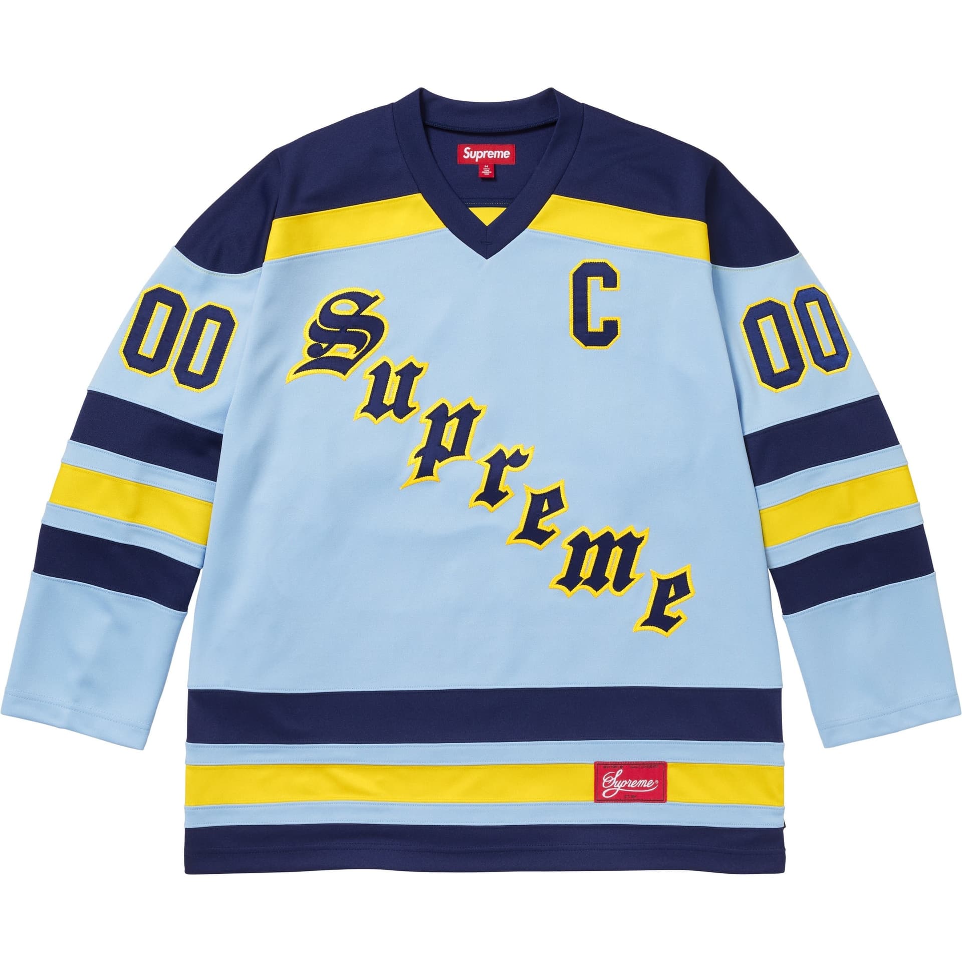 Supreme FW25 WEEK3 Пламя Прохлада ледяной Хоккей Джерси Спортивная одежда Унисекс - изображение 6