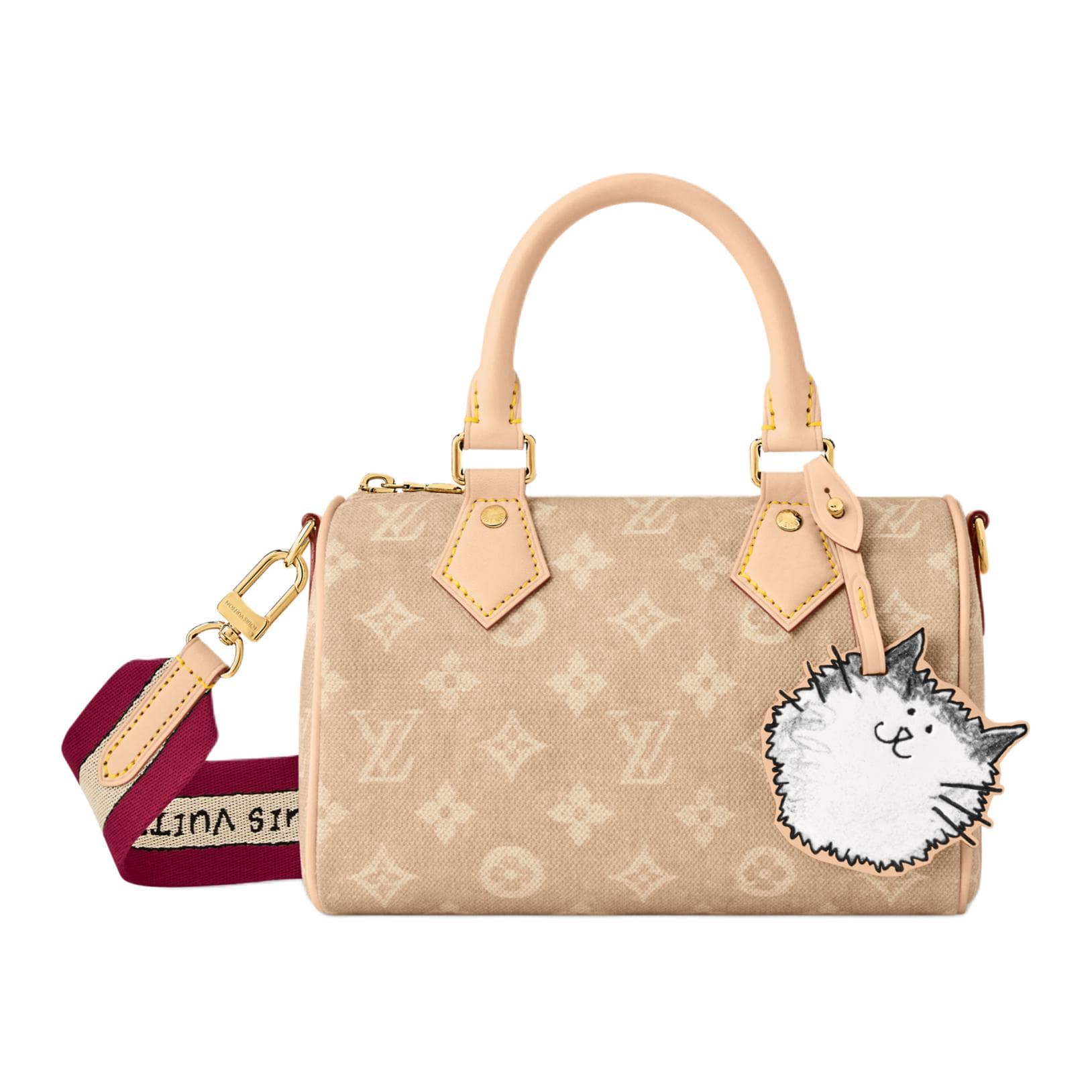 Сумка LOUIS VUITTON x Grace Coddington SpeedyCatogram 20 Meowgram - изображение 1