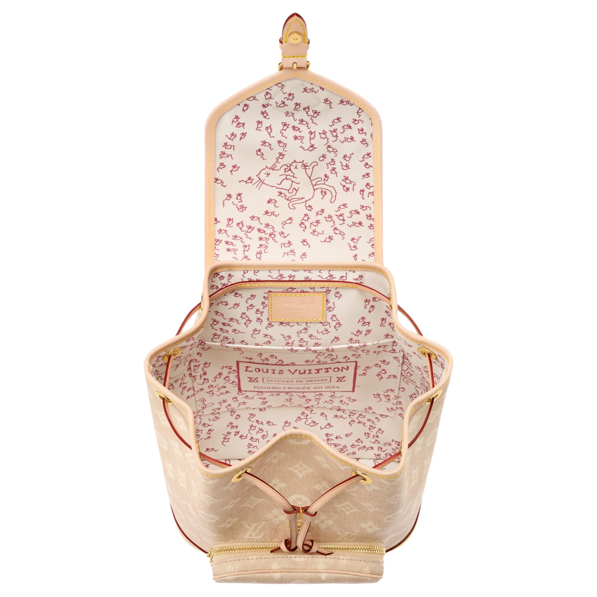 Рюкзак LOUIS VUITTON x Grace Coddington MontsourisCatogram Meowgram - изображение 4