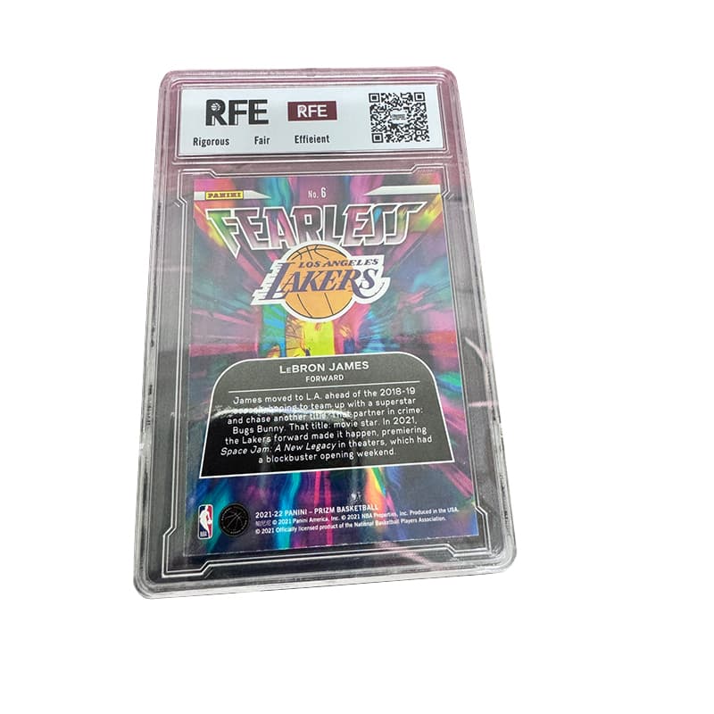 PANINI 2021 22 PRIZM RARE Особенная карта Los Angeles Lakers LeBron James RFE9,5 очков сертифицированные карточки - изображение 2