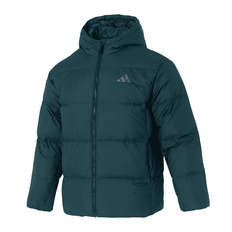 Зимняя куртка Adidas Основной DOWN JKT Пуховик Мужской Темно-Зеленый - изображение 1