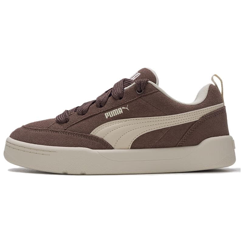 Кроссовки PUMA Park Lifestyle Спилок коровья кожа устойчивая к истиранию низкий топ повседневная обувь унисекс коричневый - изображение 1