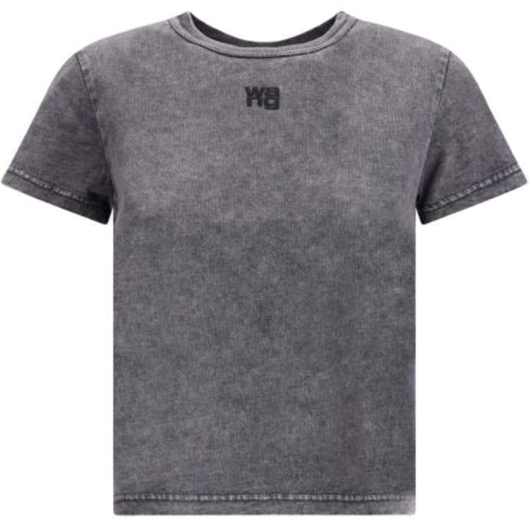 Футболка Alexander Wang Серые Женские T-рубашки - изображение 1