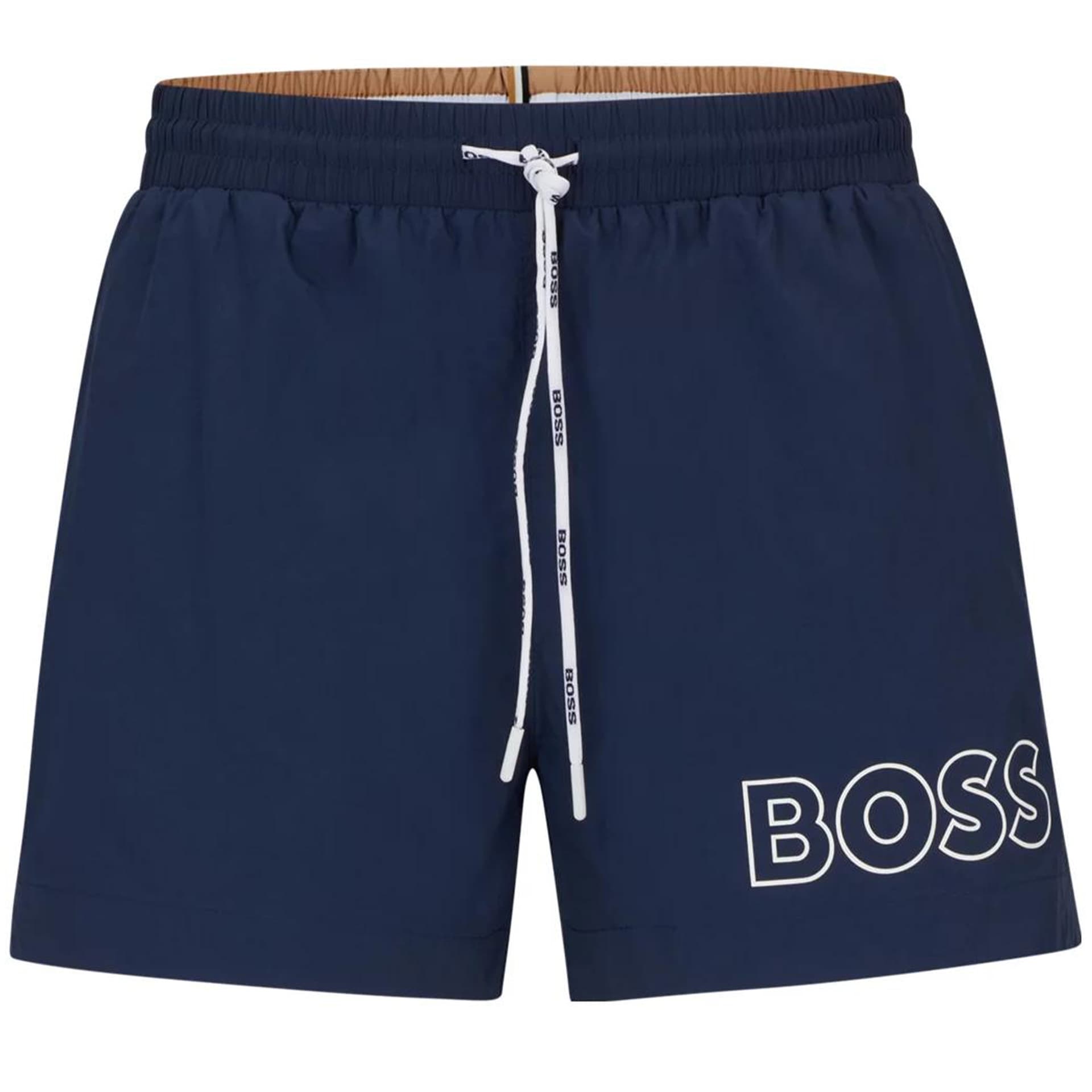 Шорты HUGO BOSS Quick-Drying Swim Shorts With Outline Logo - изображение 1
