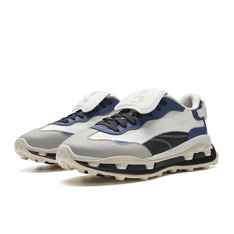 Кроссовки FILA KM2 Low Топ Повседневная обувь Мужская Белый Синий - изображение 3
