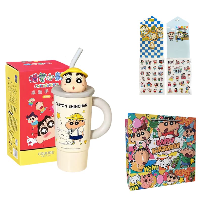 Crayon Shinchan Термокружки с эффектом сохранения тепла нержавеющая сталь 316L объем 575 мл - изображение 3