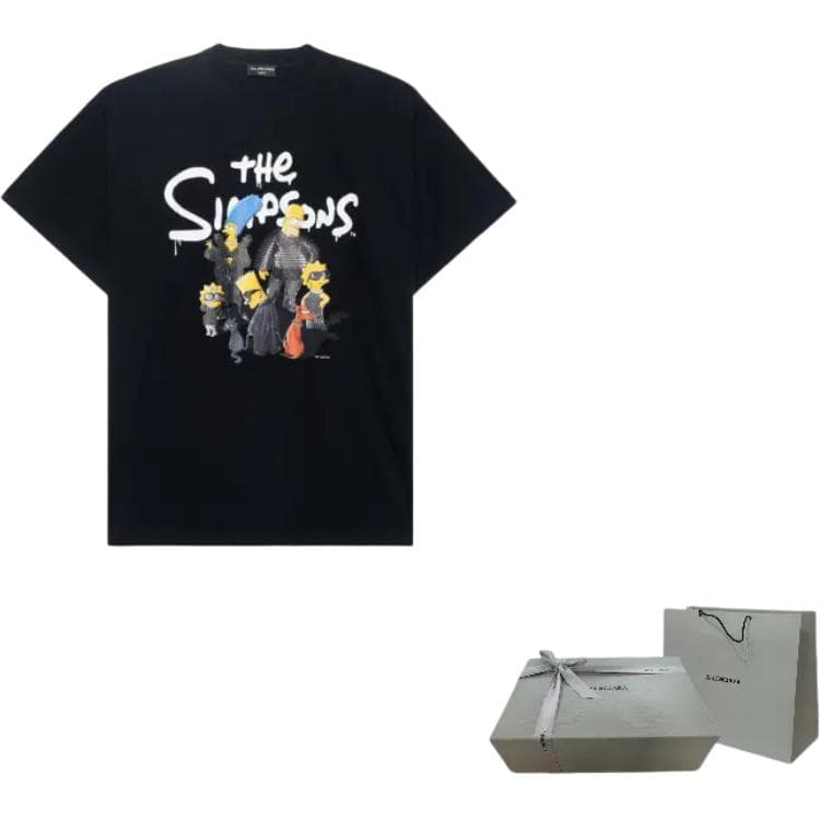 Футболка Balenciaga x The Simpsons T-Shirt Black — фото 5