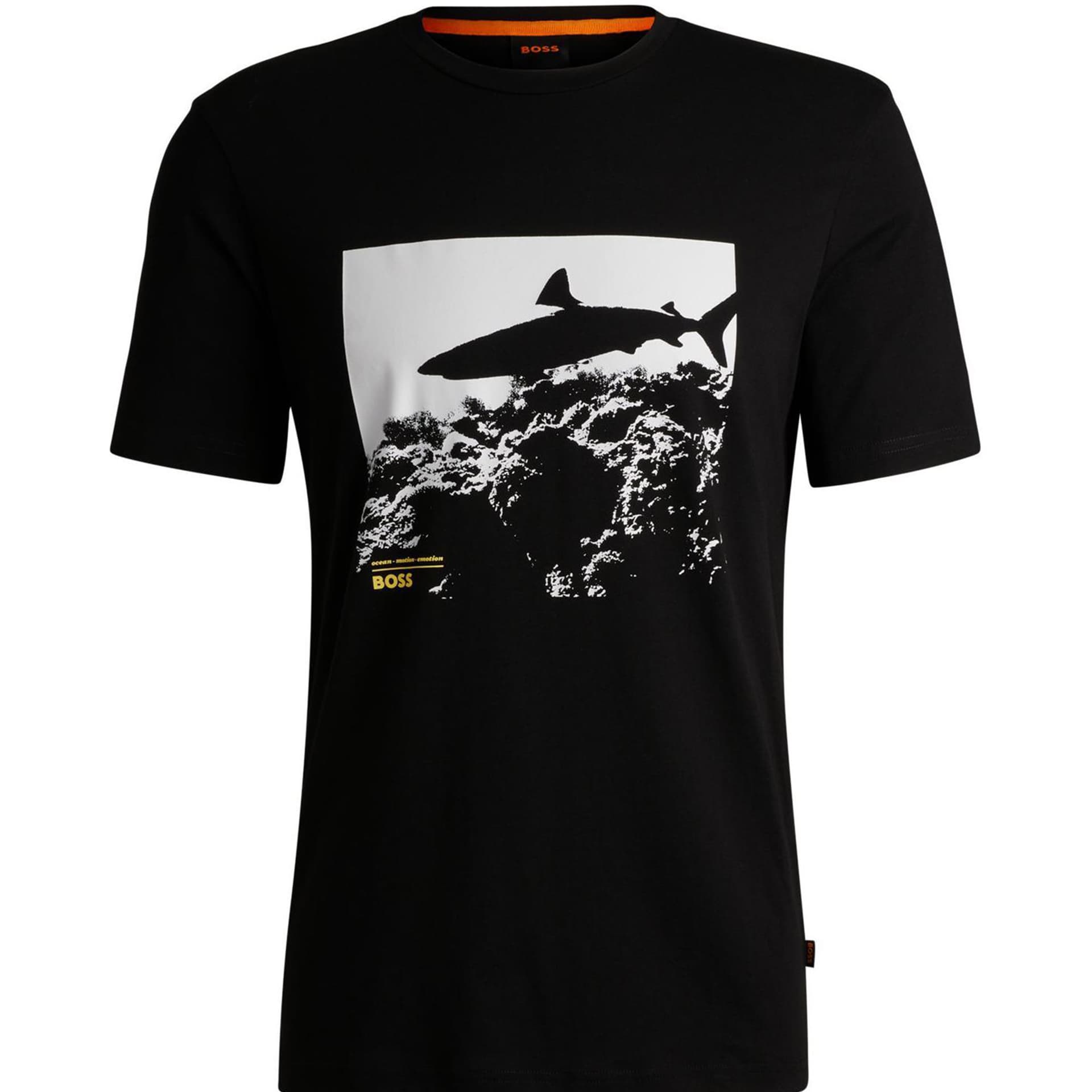Футболка HUGO BOSS Cotton-Jersey Regular-Fit T-Shirt With Seasonal Print T - изображение 1