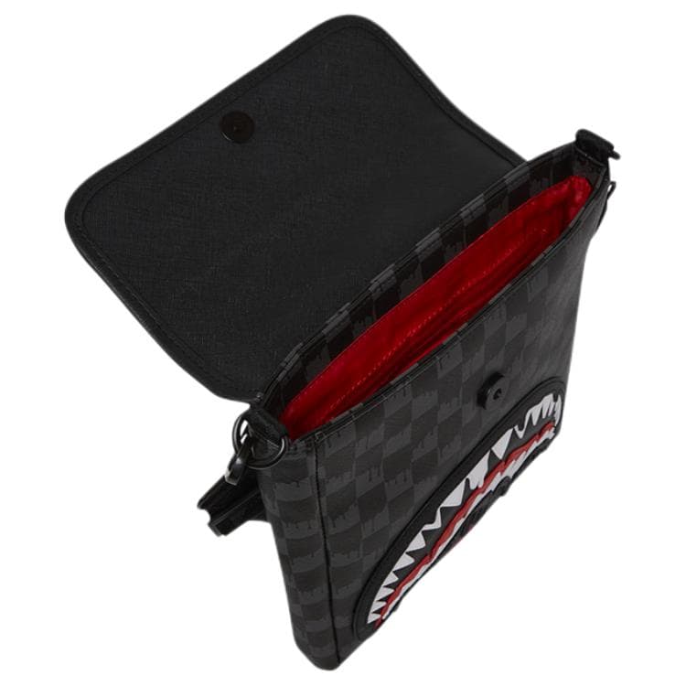 Сумка через плечо SPRAYGROUND Искусственная кожа Курьерская сумка Сумка через плечо Большая Унисекс Черная - изображение 4