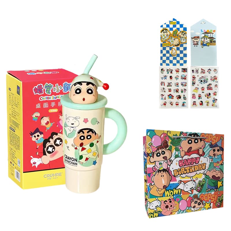 Crayon Shinchan Термокружки с эффектом сохранения тепла нержавеющая сталь 316L объем 575 мл - изображение 1