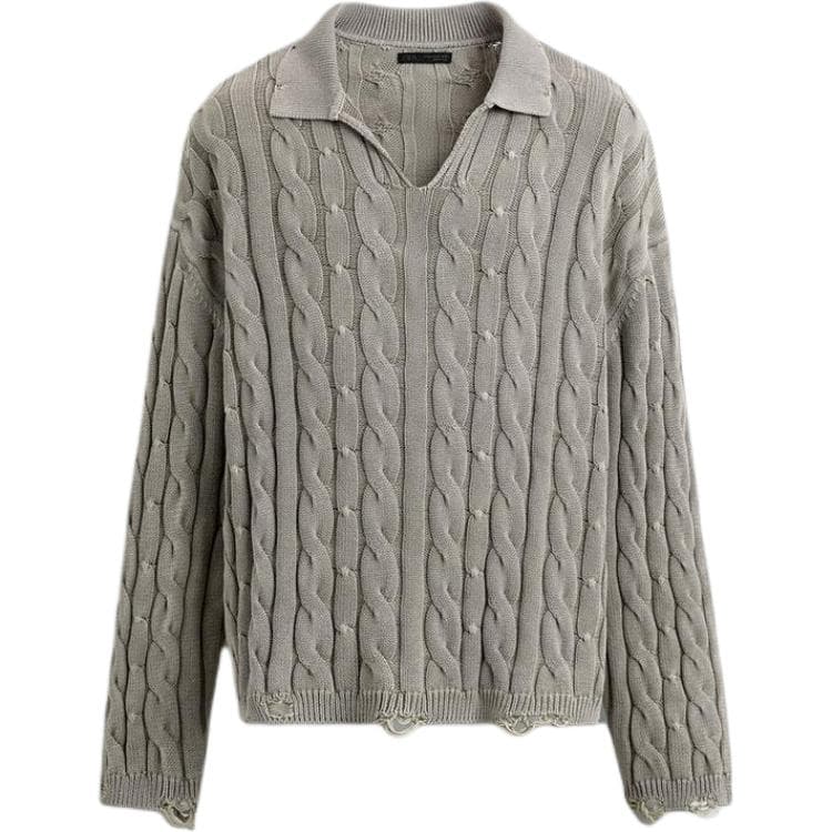 Поло ZARA Pearl Gray Мужская Поло - изображение 1