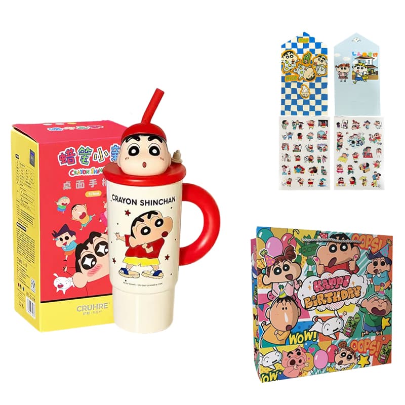 Crayon Shinchan Термокружки с эффектом сохранения тепла нержавеющая сталь 316L объем 575 мл - изображение 2