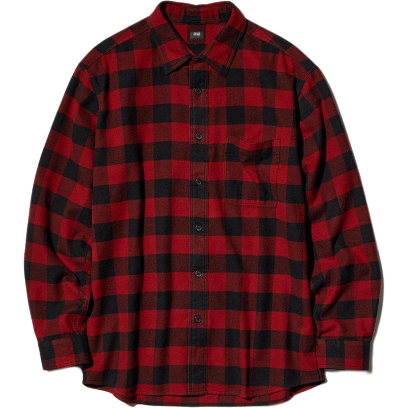 Рубашка UNIQLO Кораллово-красный Унисекс Рубашки - изображение 2