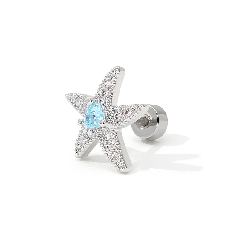 Серьги HMZ Серьги-гвоздики из медного сплава для женщин - изображение 3