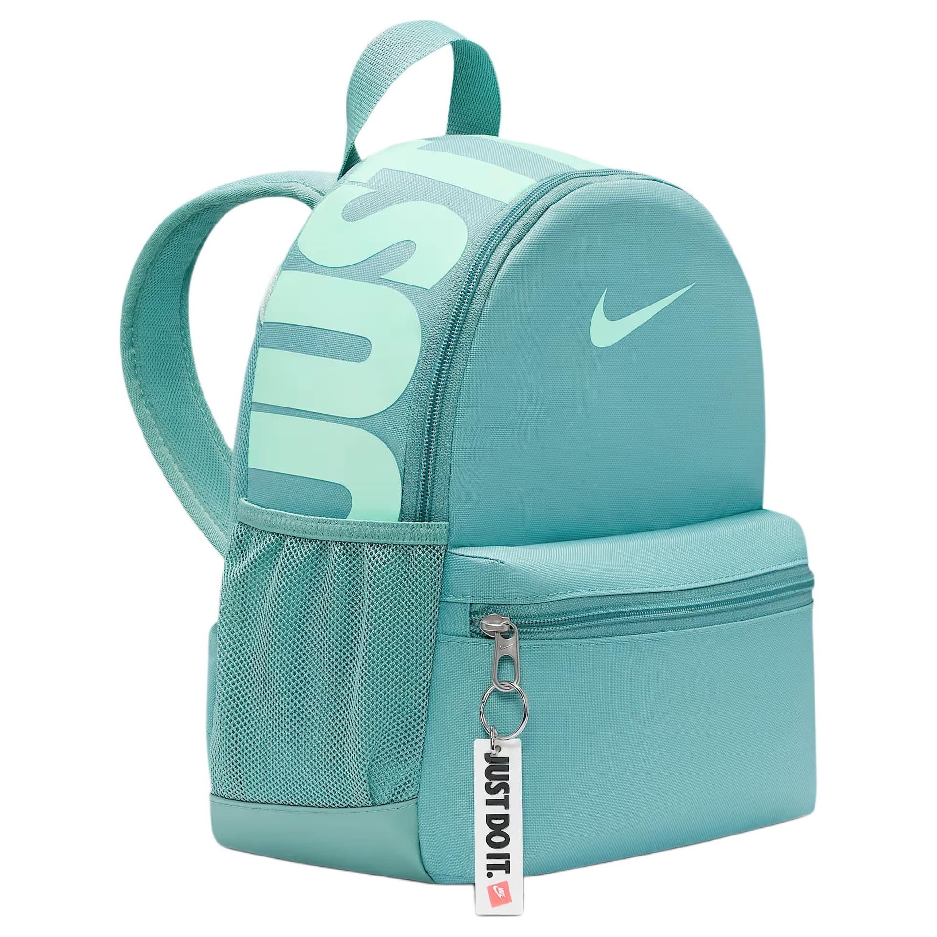 Рюкзак Nike Brasilia Ткань Рюкзак Стандартный (Standard) Унисекс Металлический Серый и Пена Мятно-Зеленый - изображение 2