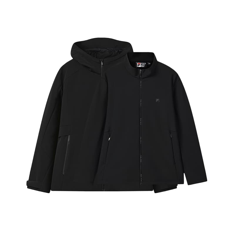 Куртка FILA Белый Глубокий Черный Мужские Куртки - изображение 3