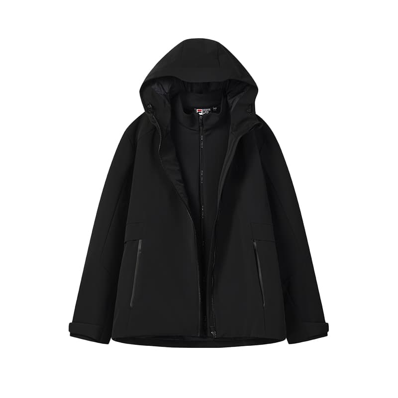 Куртка FILA Белый Глубокий Черный Мужские Куртки - изображение 1