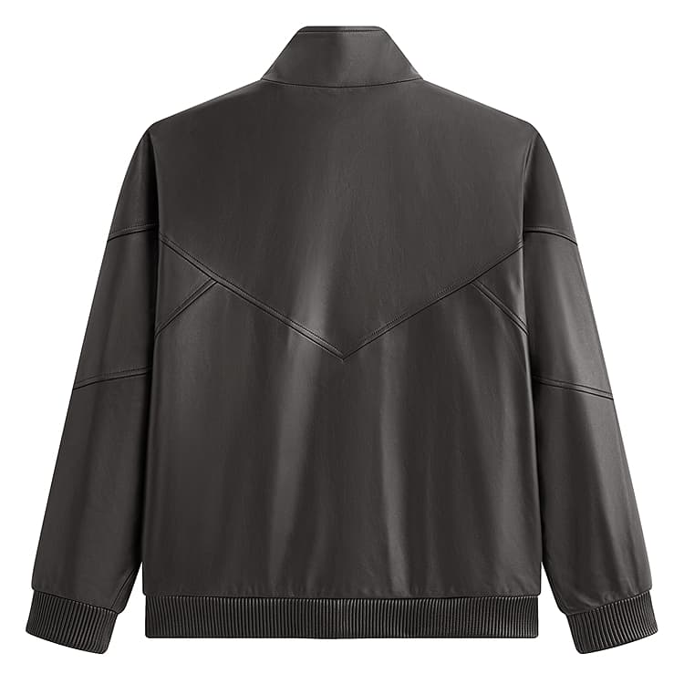 Кожаная куртки PEACEBIRD MEN Sharpness Кожа Куртка Овчина Воротник-стойка Куртка Коричневый Натуральная кожа Куртка Мужская - изображение 2