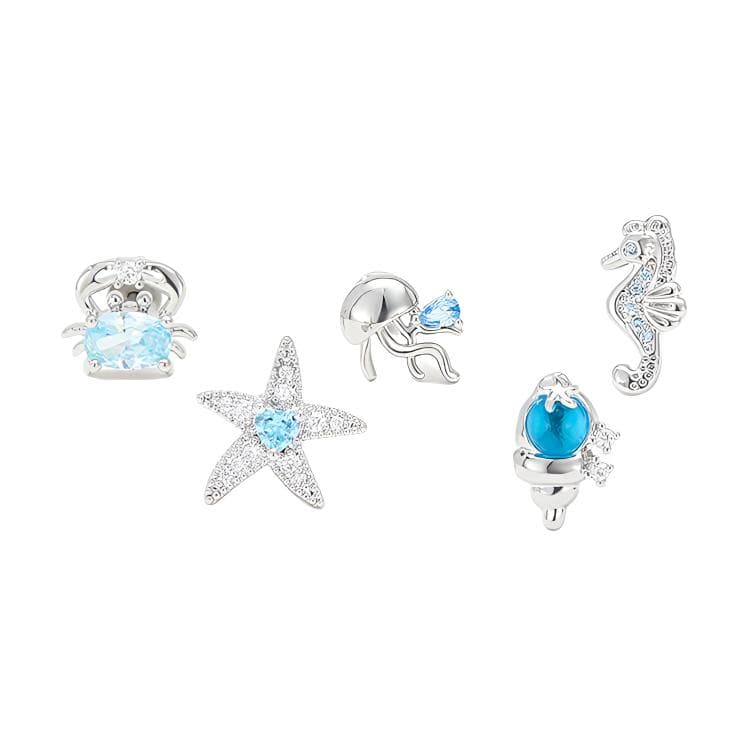 Серьги HMZ Серьги-гвоздики из медного сплава для женщин - изображение 1